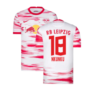 2021-2022 Red Bull Leipzig Home Shirt (White) (NKUNKU 18)