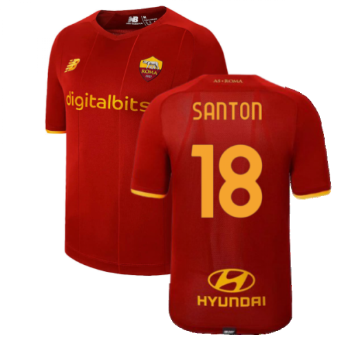 2021-2022 Roma Home Shirt (Kids) (SANTON 18)