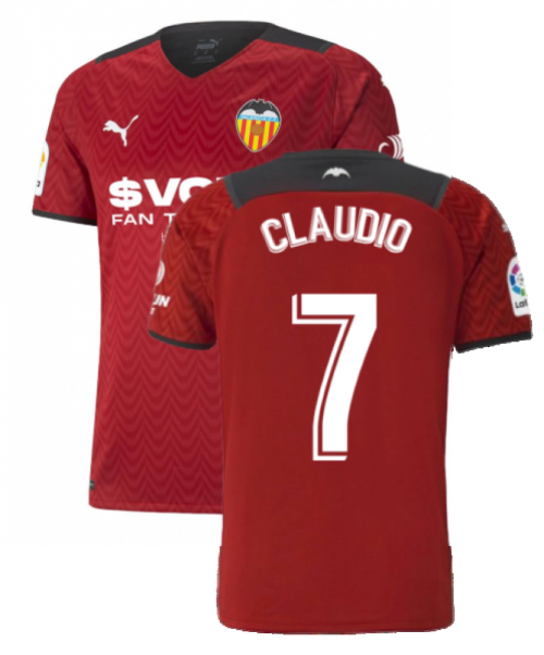 2021-2022 Valencia Away Shirt (CLAUDIO 7)