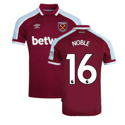 2021-2022 West Ham Home Shirt (NOBLE 16)