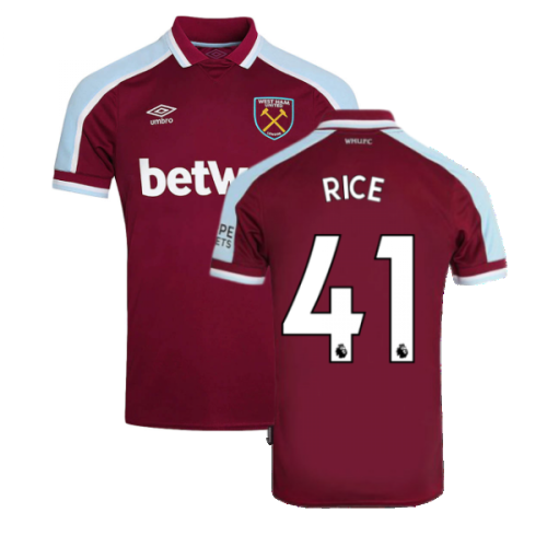 2021-2022 West Ham Home Shirt (RICE 41)