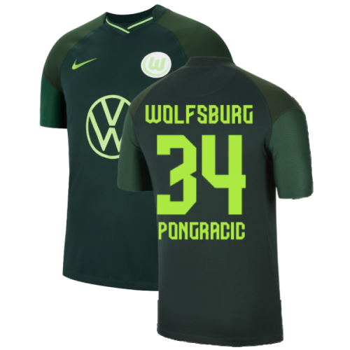 2021-2022 Wolfsburg Away Shirt (Kids) (PONGRACIC 34)