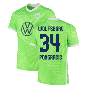 2021-2022 Wolfsburg Home Shirt (PONGRACIC 34)