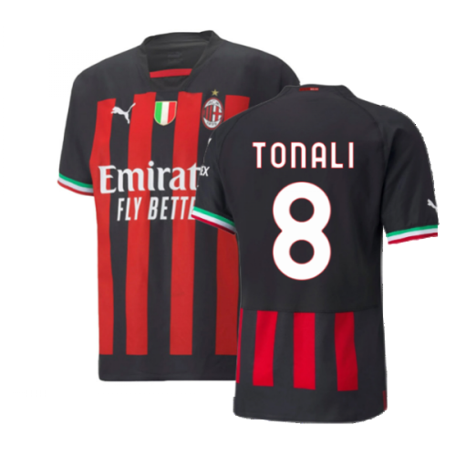 2022-2023 AC Milan Authentic Home Shirt (TONALI 8)