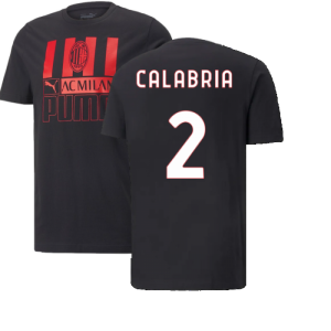 2022-2023 AC Milan FtblCore Tee (Black) (CALABRIA 2)