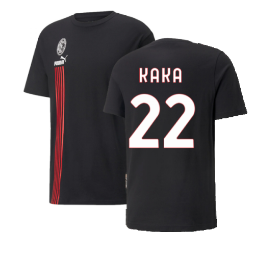 2022-2023 AC Milan FtblCulture Tee (Black) (KAKA 22)