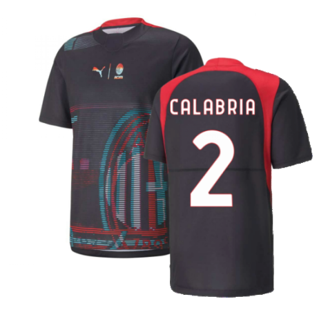 2022-2023 AC Milan Gameday Jersey (Black) (CALABRIA 2)