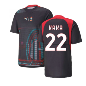 2022-2023 AC Milan Gameday Jersey (Black) (KAKA 22)