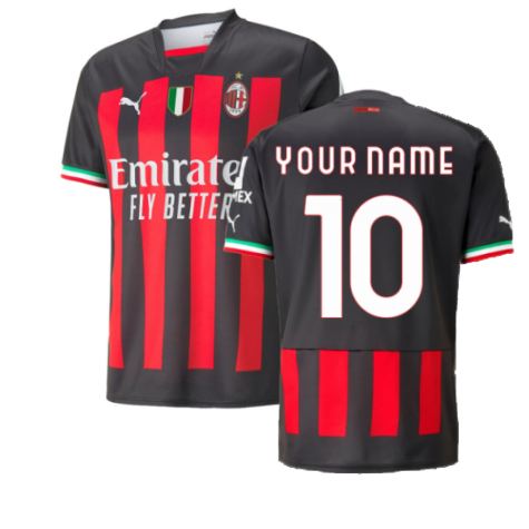 2022-2023 AC Milan Home Shirt (Your Name)