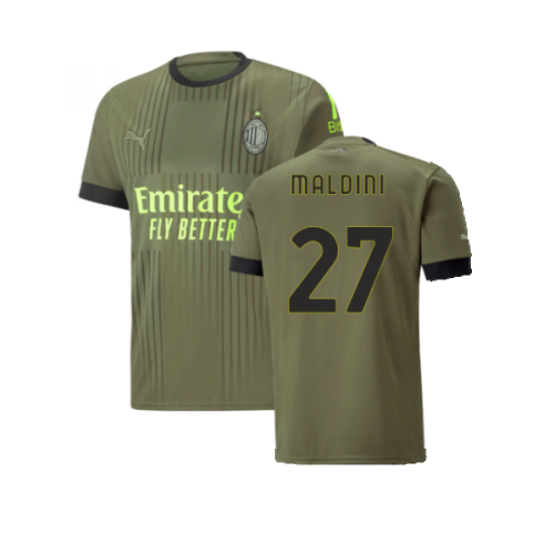 2022-2023 AC Milan Third Shirt - Kids (MALDINI 27)