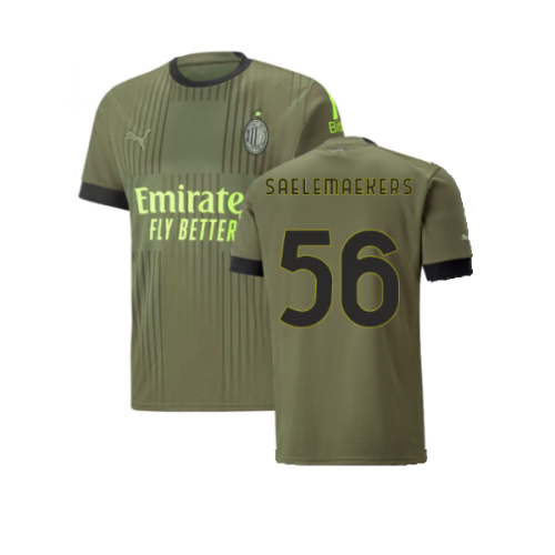 2022-2023 AC Milan Third Shirt - Kids (SAELEMAEKERS 56)