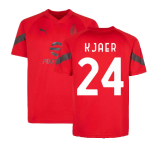 2022-2023 AC Milan Training Jersey (Red) (KJAER 24)