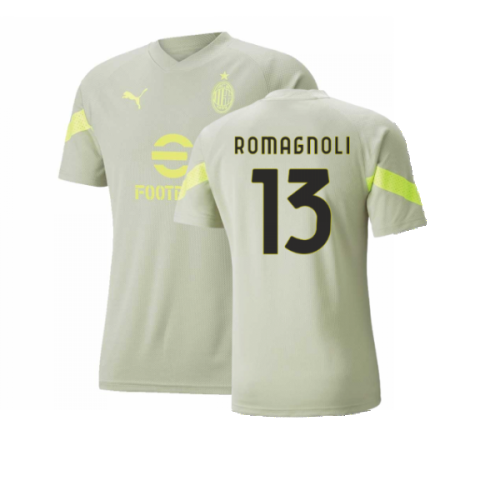 2022-2023 AC Milan Training Jersey (Spring Moss) (ROMAGNOLI 13)