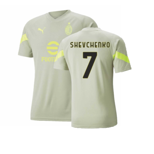 2022-2023 AC Milan Training Jersey (Spring Moss) (SHEVCHENKO 7)