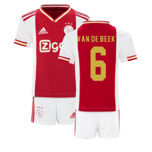 2022-2023 Ajax Home Mini Kit (VAN DE BEEK 6)