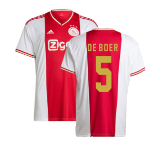 2022-2023 Ajax Home Shirt (DE BOER 5)