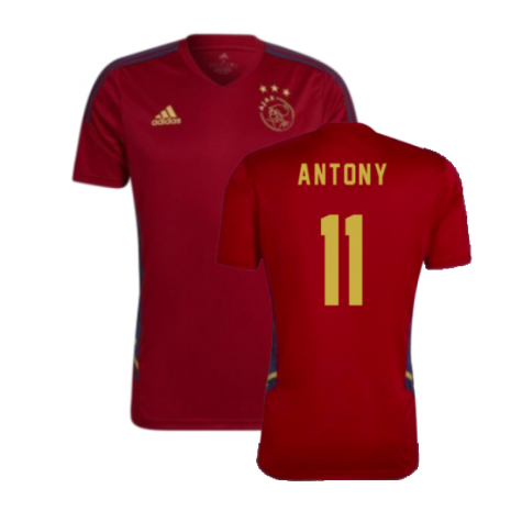 2022-2023 Ajax Training Jersey (Red) (ANTONY 11)