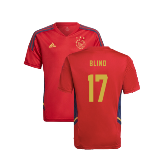 2022-2023 Ajax Training Jersey (Red) - Kids (BLIND 17)