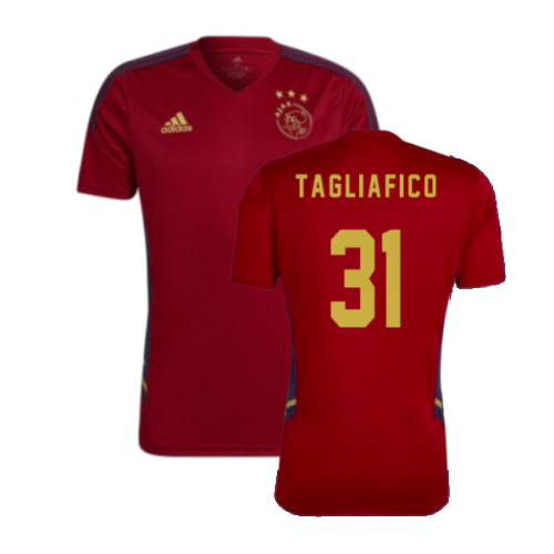 2022-2023 Ajax Training Jersey (Red) (TAGLIAFICO 31)