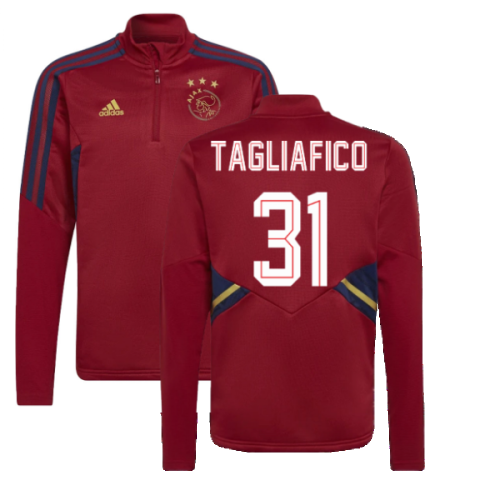 2022-2023 Ajax Training Top (Red) - Kids (TAGLIAFICO 31)