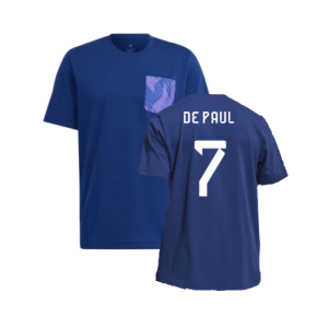 2022-2023 Argentina DNA Graphic Tee (Night Indigo) (DE PAUL 7)