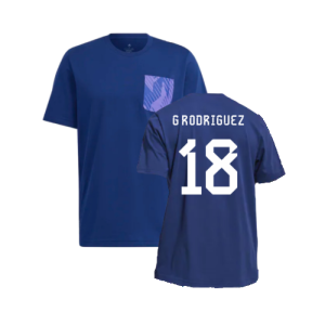 2022-2023 Argentina DNA Graphic Tee (Night Indigo) (G RODRIGUEZ 18)