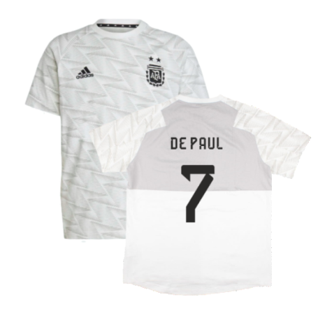 2022-2023 Argentina Game Day Travel Tee (White) (DE PAUL 7)