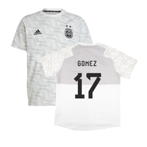 2022-2023 Argentina Game Day Travel Tee (White) (GOMEZ 17)