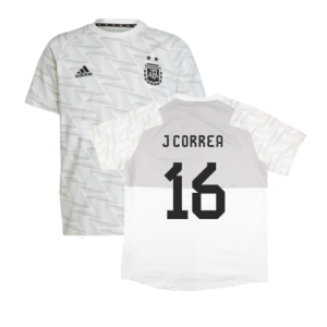 2022-2023 Argentina Game Day Travel Tee (White) (J CORREA 16)