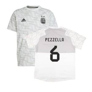 2022-2023 Argentina Game Day Travel Tee (White) (PEZZELLA 6)