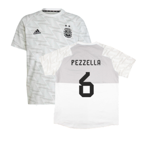 2022-2023 Argentina Game Day Travel Tee (White) (PEZZELLA 6)