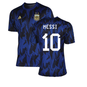 2022-2023 Argentina Pre-Match Shirt (Blue) (MESSI 10)