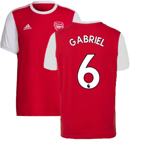 2022-2023 Arsenal DNA 3S Tee (Red) (GABRIEL 6)