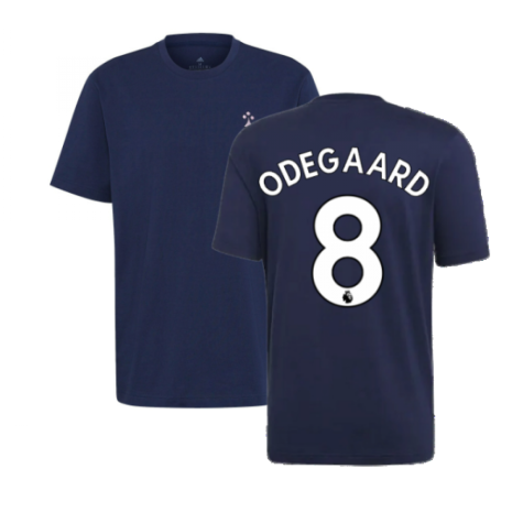 2022-2023 Arsenal LC HC Tee (Navy) (ODEGAARD 8)