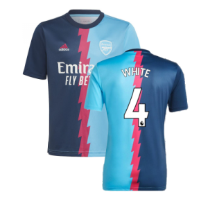2022-2023 Arsenal Pre-Match Jersey (Blue) (WHITE 4) 2022-2023 Arsenal Pre-Match Jersey (Blue) (WHITE 4)