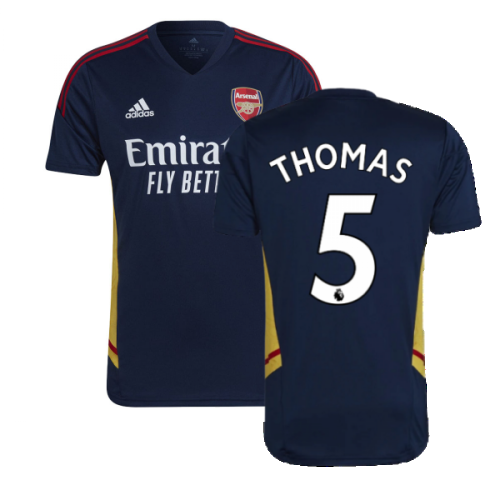 2022-2023 Arsenal Training Shirt (Navy) (Thomas 5)