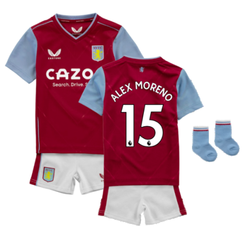 2022-2023 Aston VIlla Home Mini Kit (Alex Moreno 15)