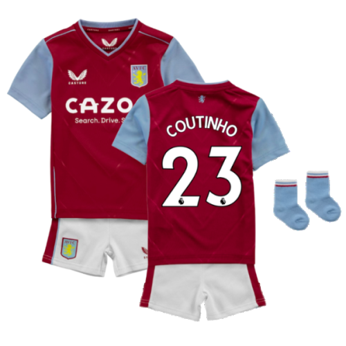 2022-2023 Aston VIlla Home Mini Kit (Coutinho 23)