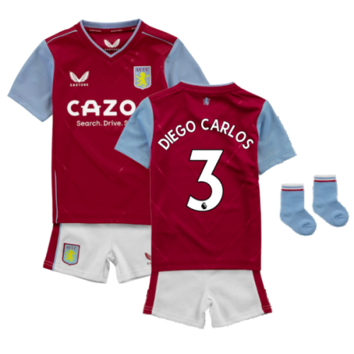 2022-2023 Aston VIlla Home Mini Kit (DIEGO CARLOS 3)