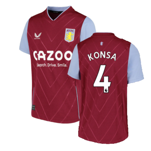 2022-2023 Aston Villa Home Shirt (Kids) (KONSA 4)