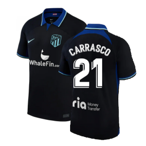 2022-2023 Atletico Madrid Away Shirt (CARRASCO 21) 2022-2023 Atletico Madrid Away Shirt (CARRASCO 21)