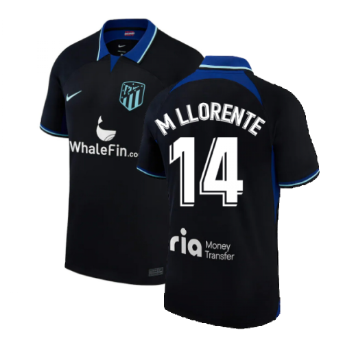 2022-2023 Atletico Madrid Away Shirt (M LLORENTE 14)