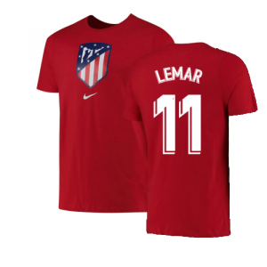 2022-2023 Atletico Madrid Crest Tee (Red) (LEMAR 11)