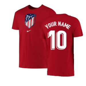 2022-2023 Atletico Madrid Crest Tee (Red)