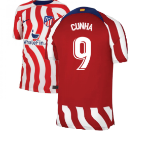 2022-2023 Atletico Madrid Home Shirt (Kids) (CUNHA 9)