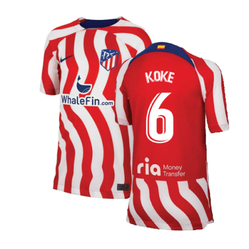 2022-2023 Atletico Madrid Home Shirt (Kids) (KOKE 6)