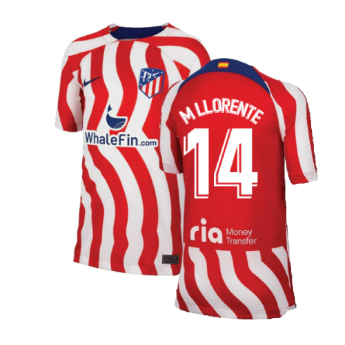 2022-2023 Atletico Madrid Home Shirt (Kids) (M LLORENTE 14)