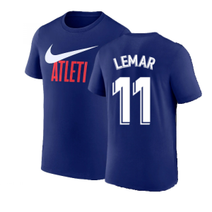 2022-2023 Atletico Madrid Swoosh Tee (Deep Royal) (LEMAR 11)