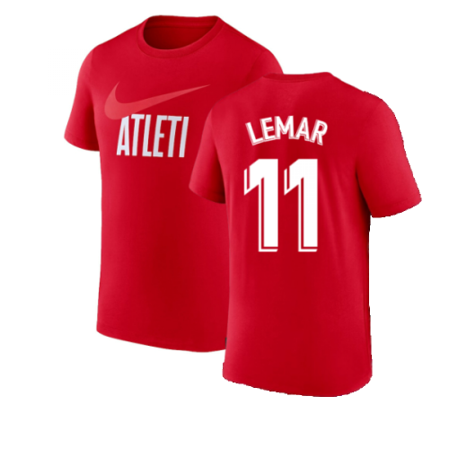 2022-2023 Atletico Madrid Swoosh Tee (Red) (LEMAR 11)