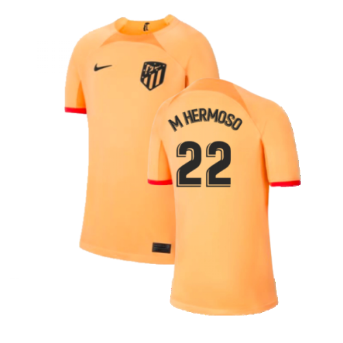 2022-2023 Atletico Madrid Third Shirt (Kids) (M HERMOSO 22)